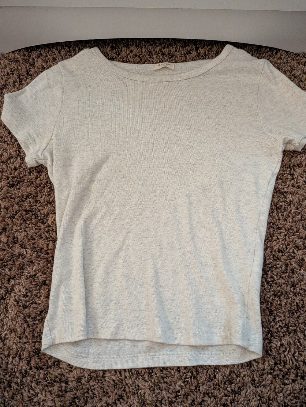 Cotton On Light Heather Gray Short Sleeve Crew Tee